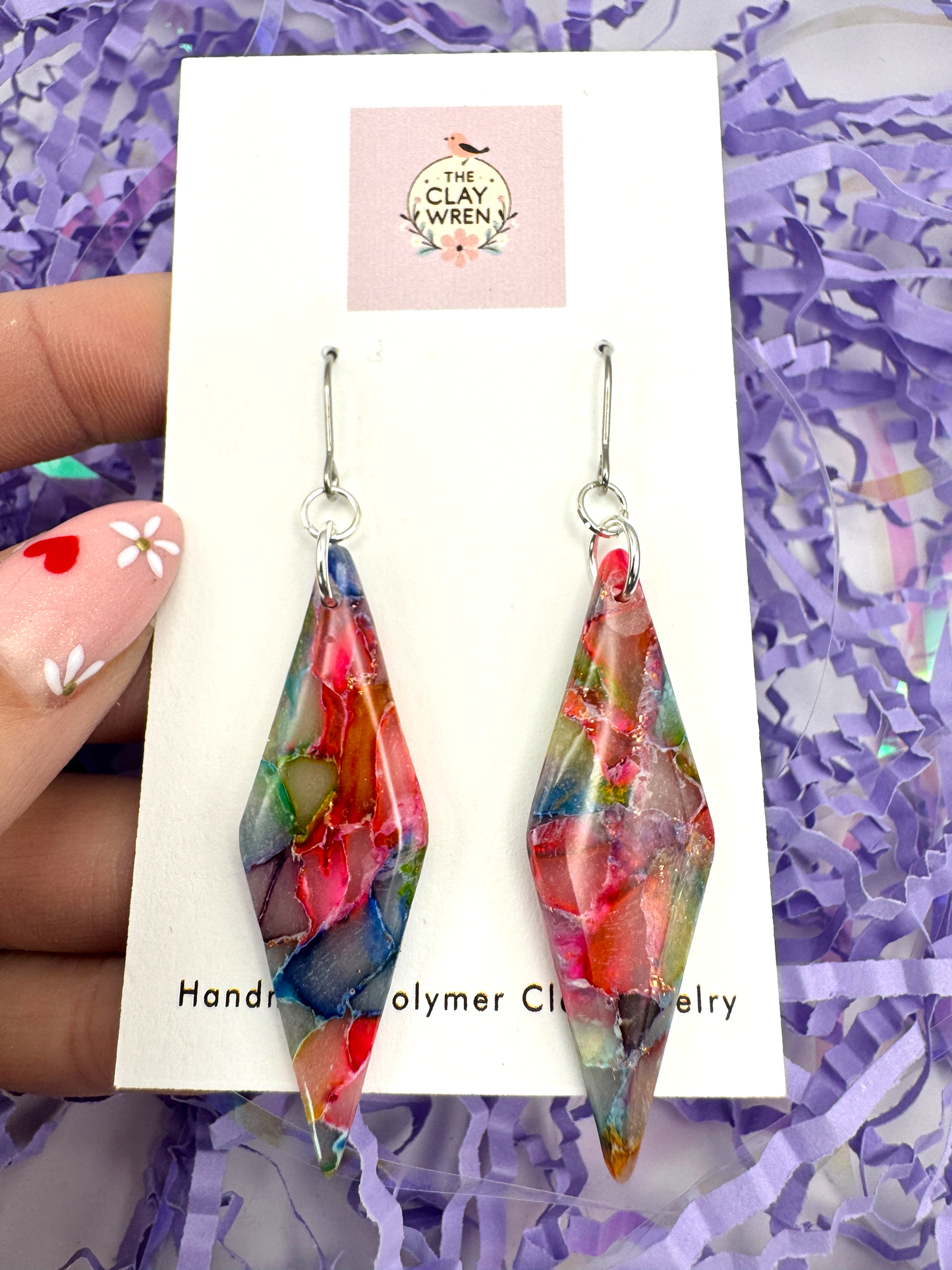 Rainbow Translucent Dangles