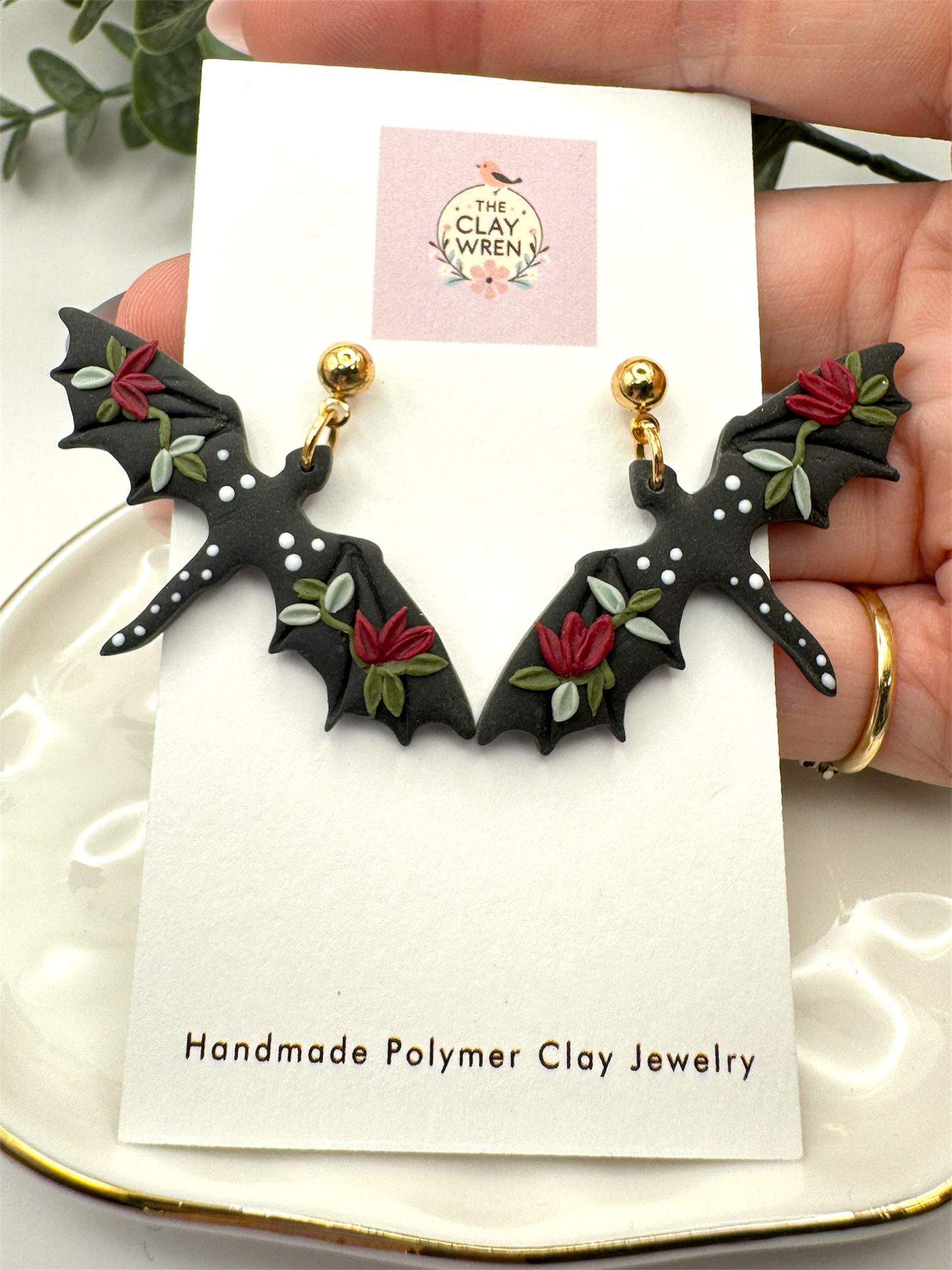 Floral Dragon Dangles