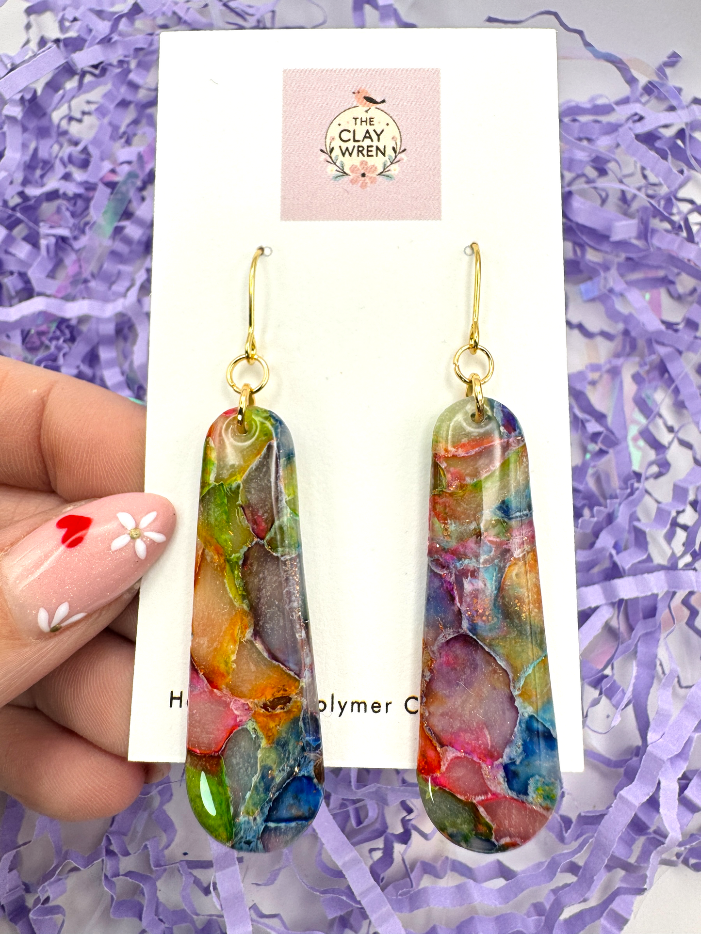 Rainbow Translucent Dangles