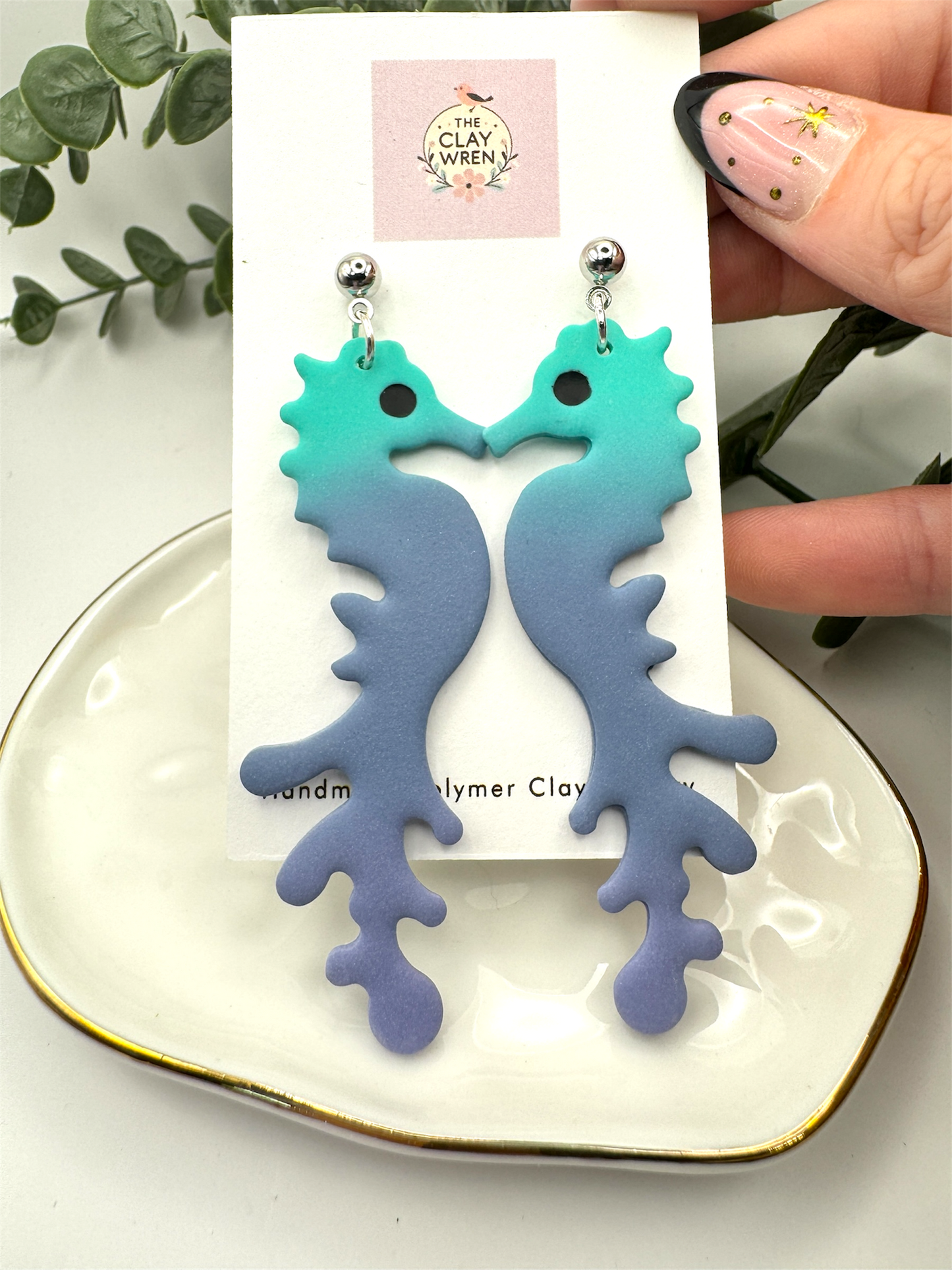 Ombre Seahorse Dangles