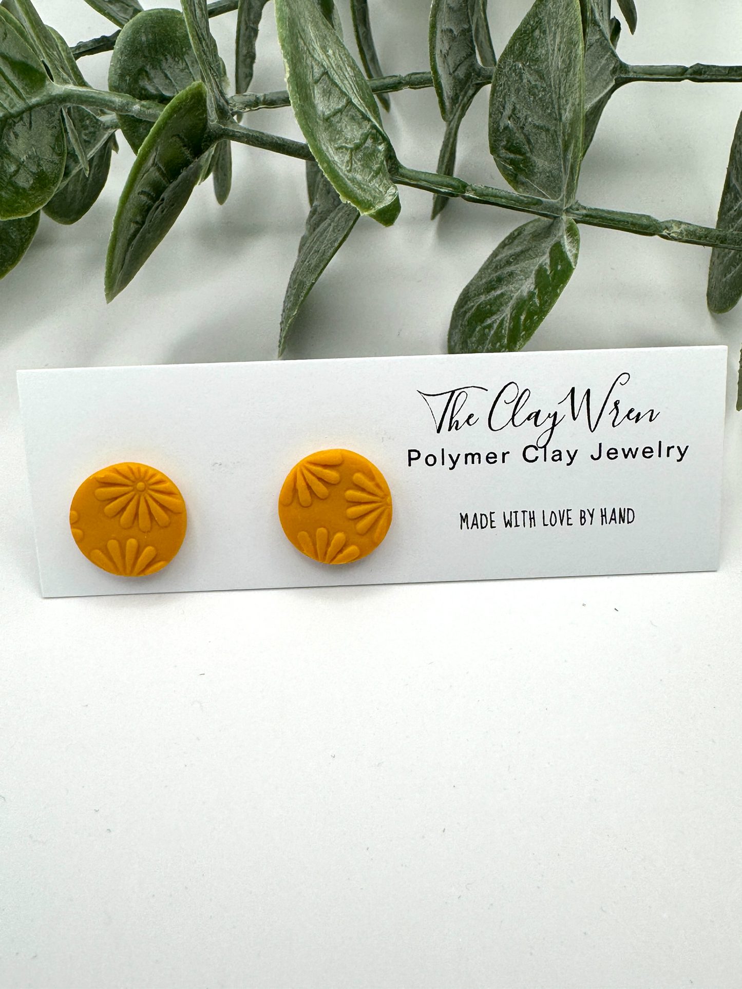 Everyday Textured Studs- Flower Design