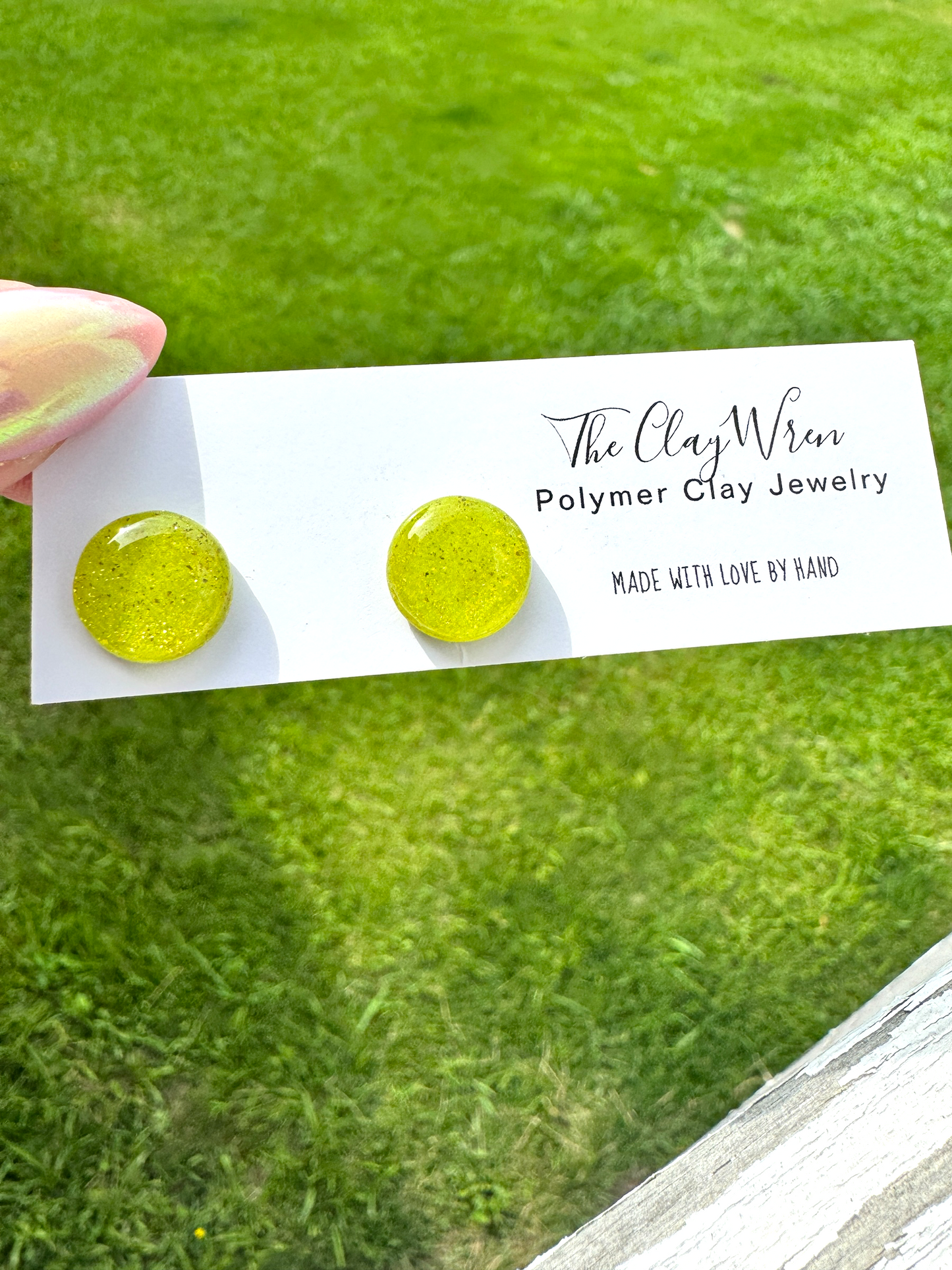 Peridot Inspired Studs