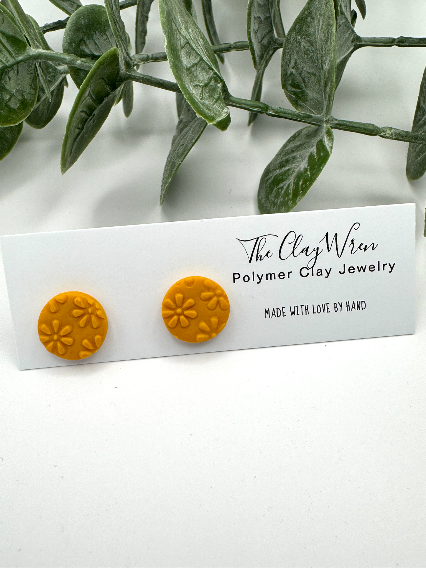 Everyday Textured Studs- Tiny Flowers