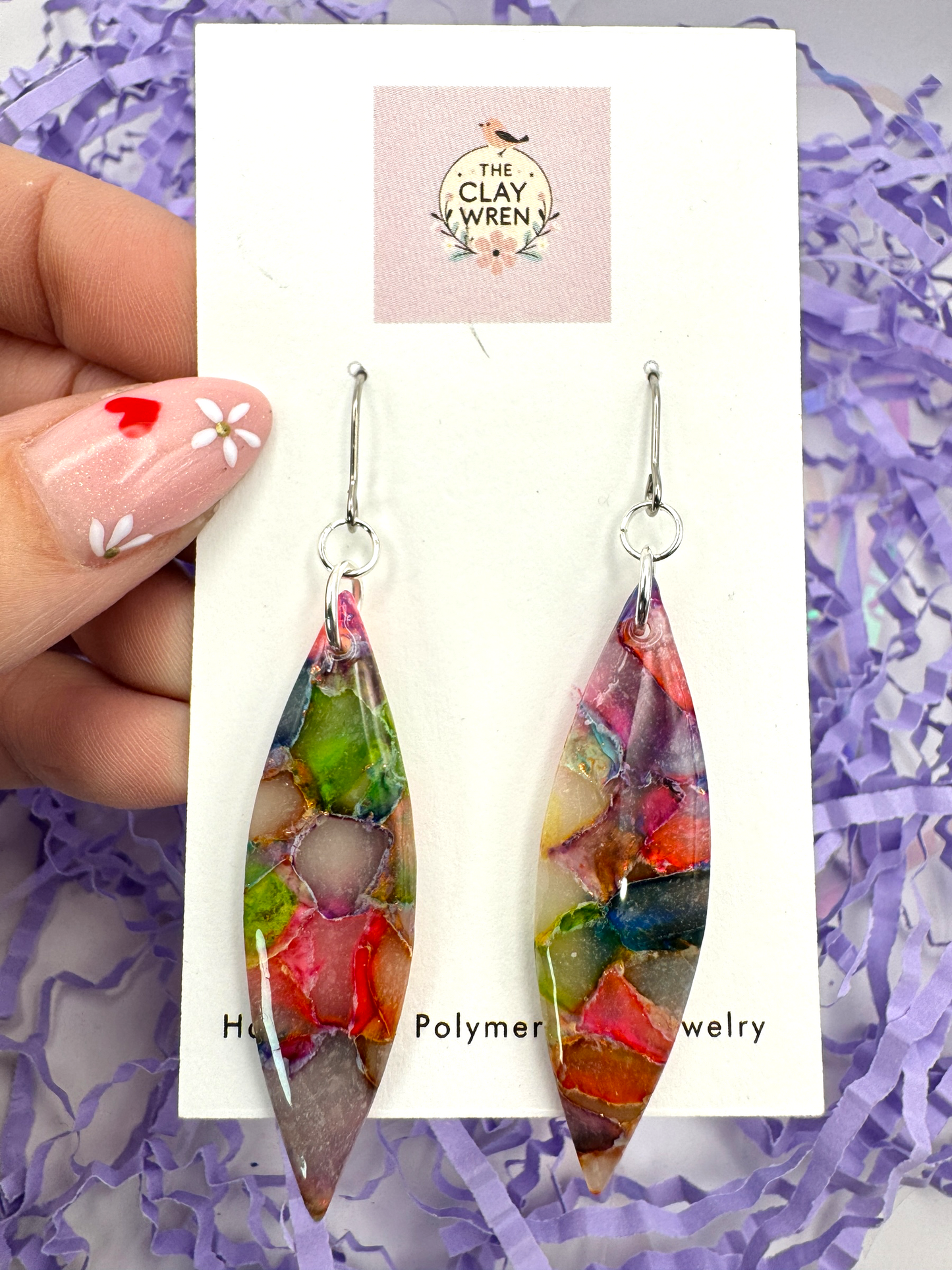 Rainbow Translucent Dangles