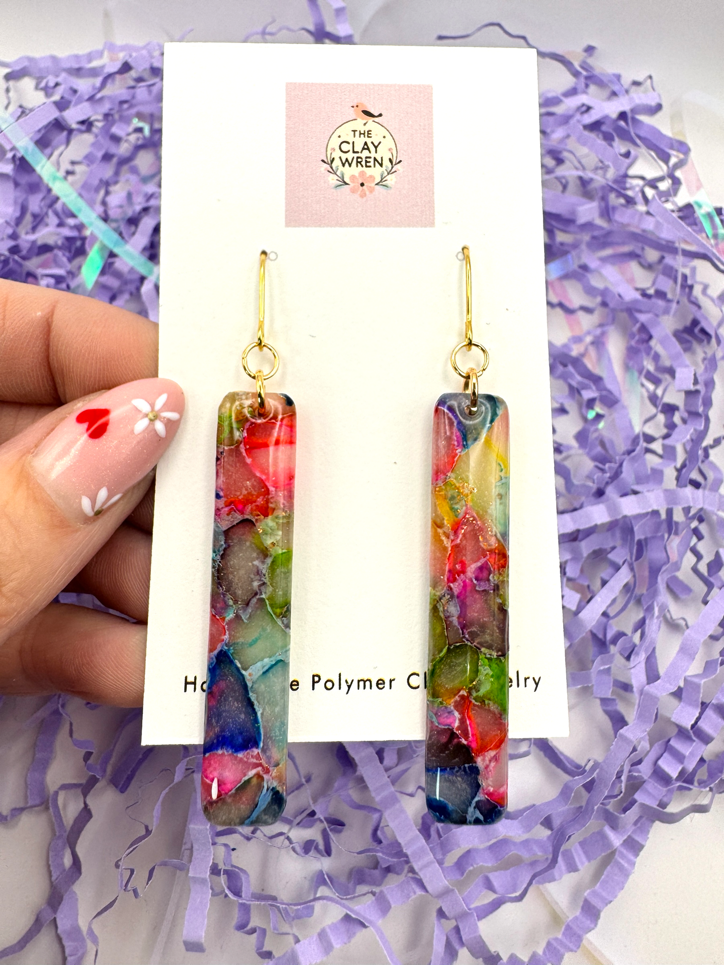 Rainbow Translucent Dangles