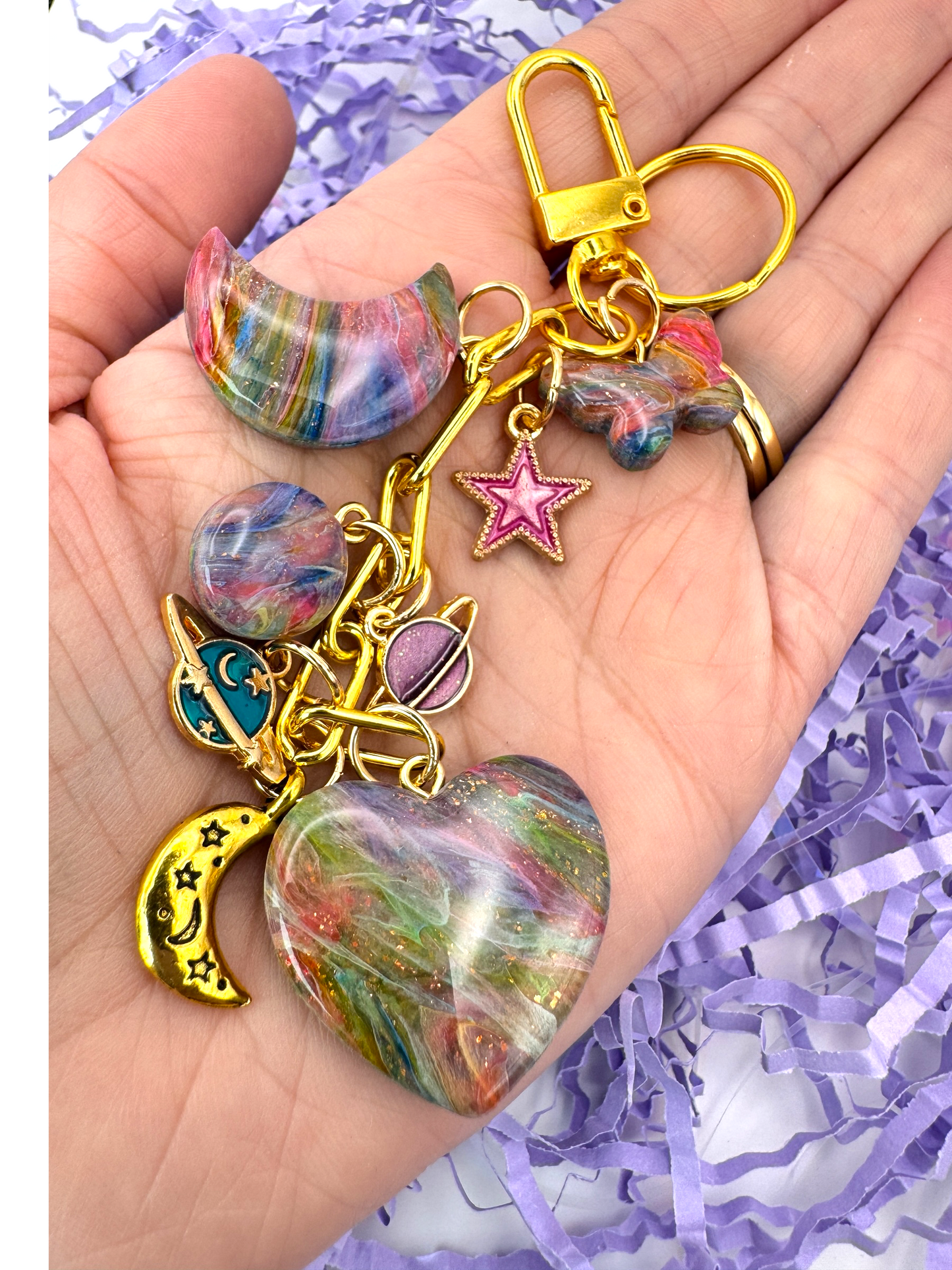 Rainbow Bag Charm