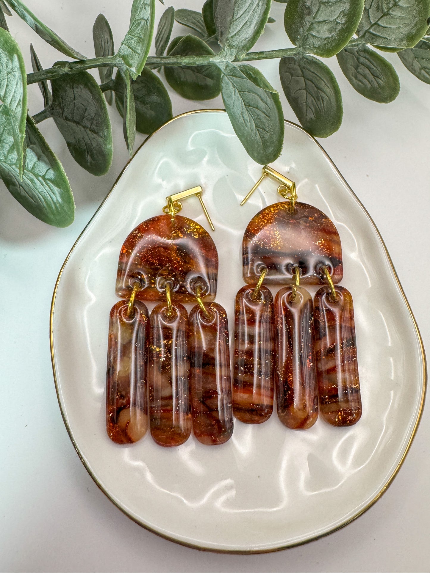 Faux Stone Arch Dangles