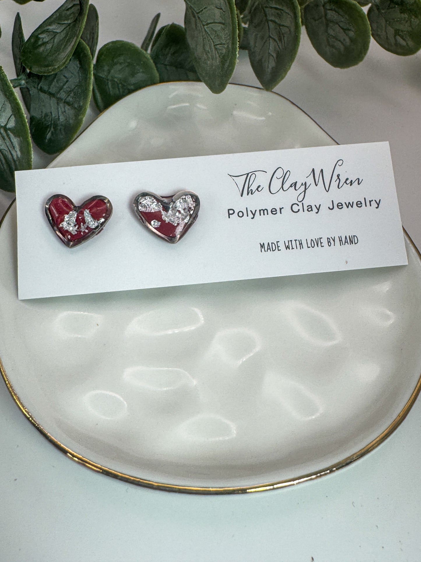 Mini Heart Bezels *Silver*