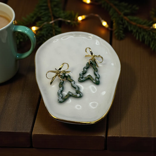 Christmas tree cutout dangles
