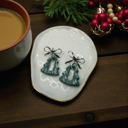 Christmas tree donut dangles