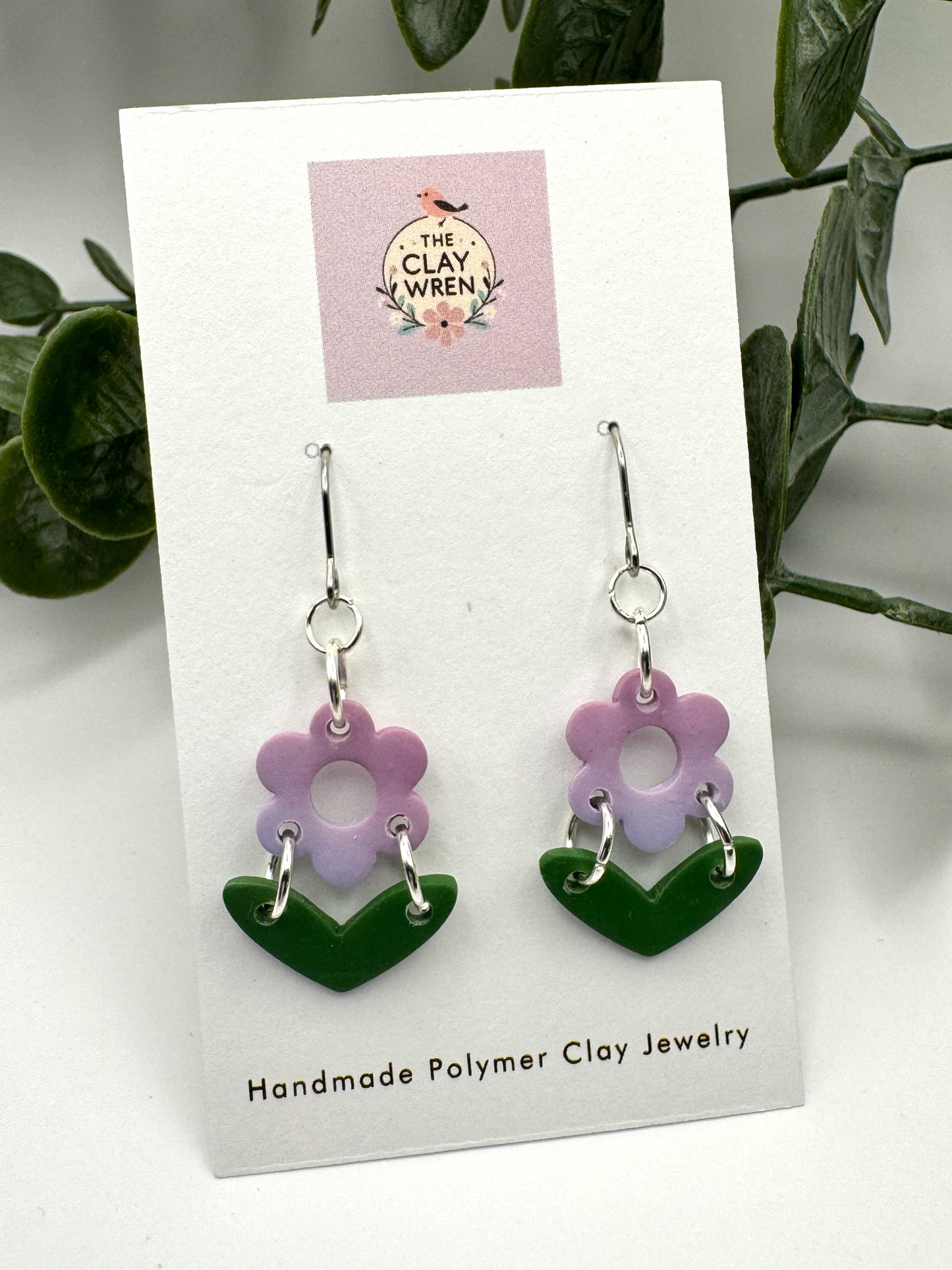 Spring Ombré Flowers- Silver