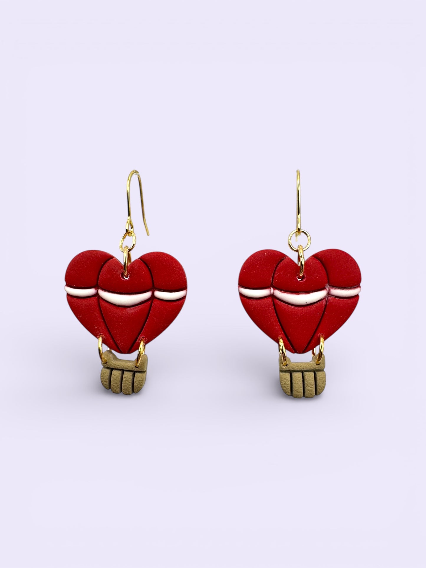 Heart Air Balloons- Gold Hooks (Stainless Steel)