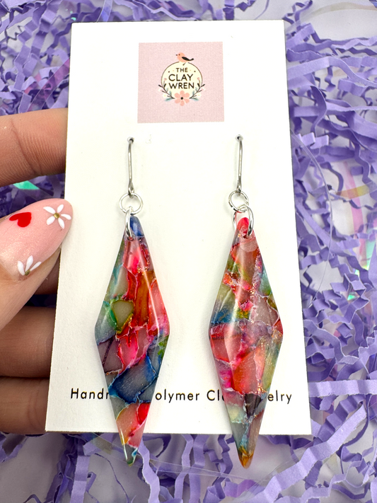 Rainbow Translucent Dangles