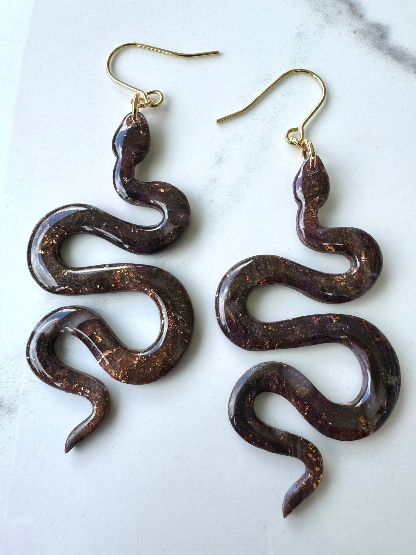 Copper Snake Dangles