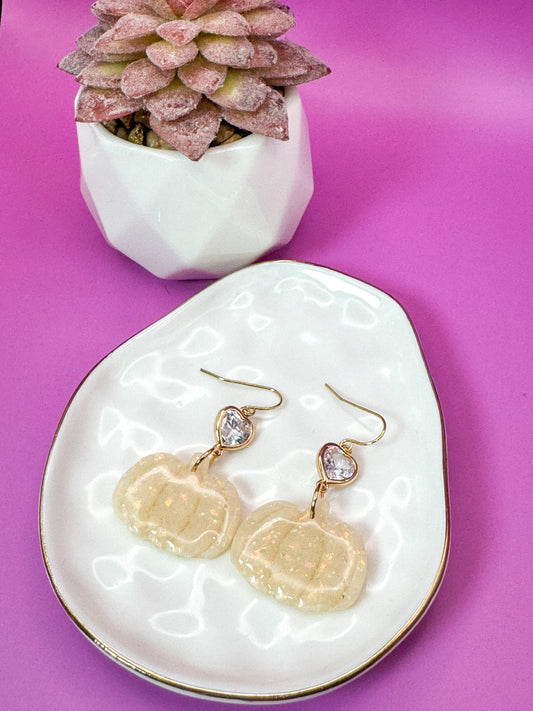 Faux Opal Pumpkins with Charm