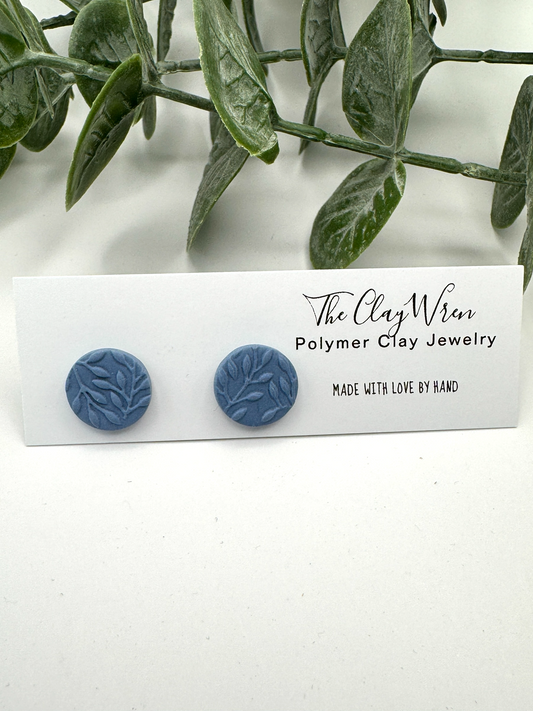 Everyday Textured Studs- Delicate Vines