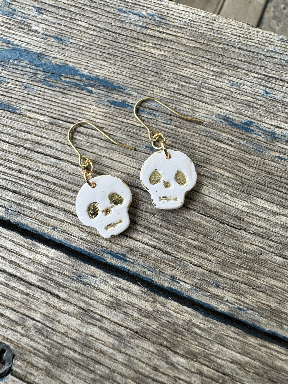 Foil Skull Dangles