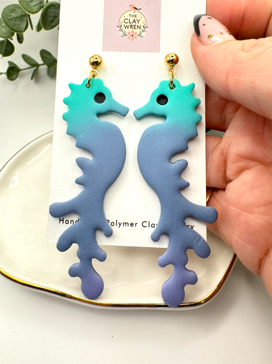 Ombre Seahorse Dangles