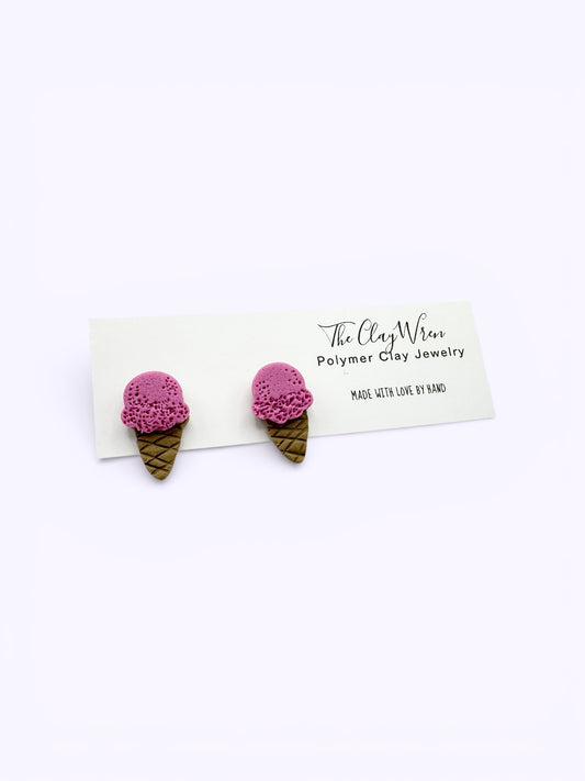 Pink Ice cream Studs