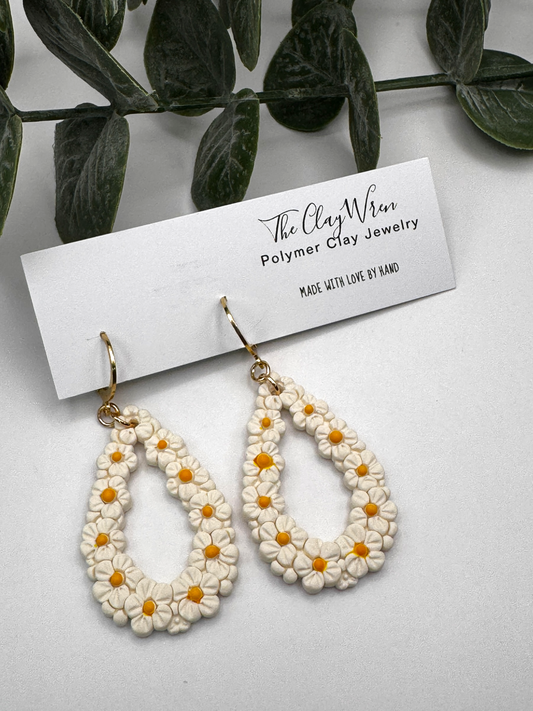 Flower Window Dangles -Tear Drop