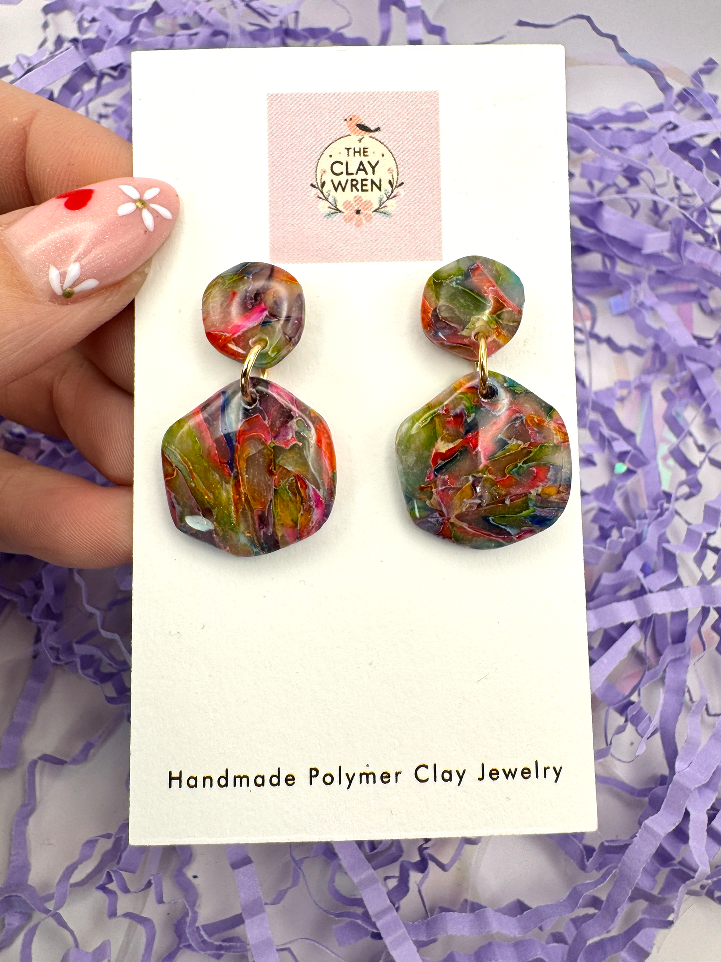 Rainbow Translucent Dangles