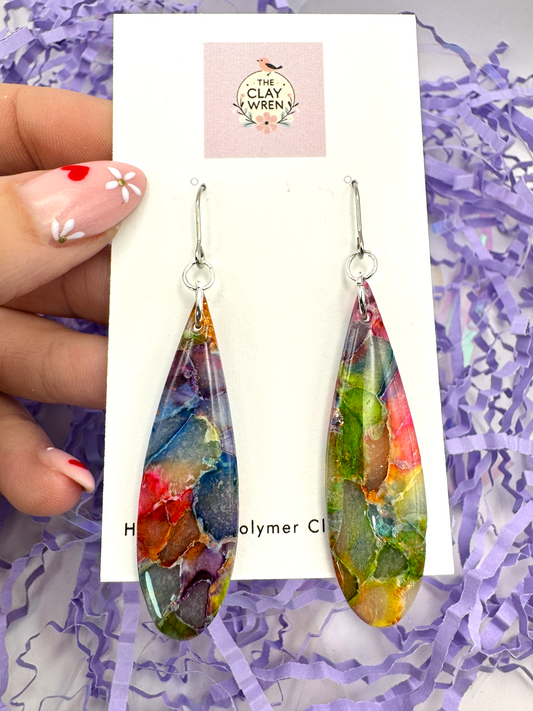 Rainbow Translucent Dangles
