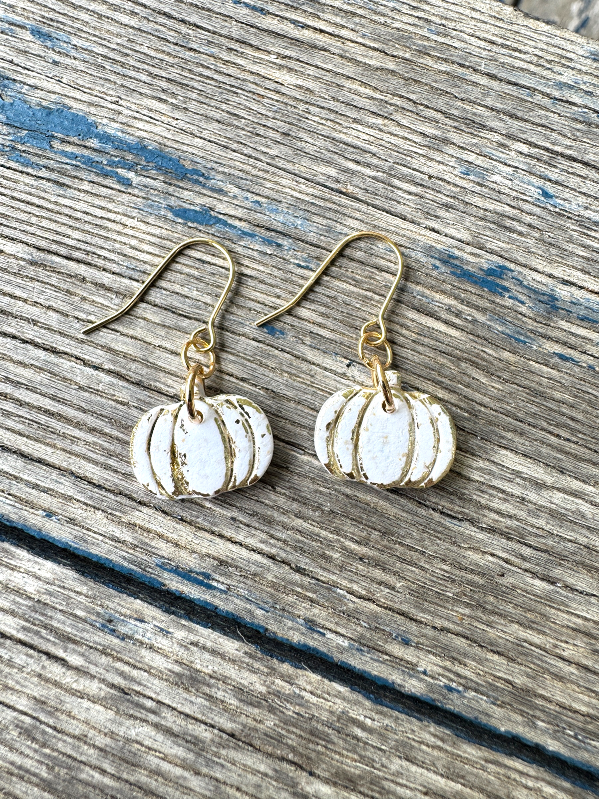 Foil Pumpkin Dangles
