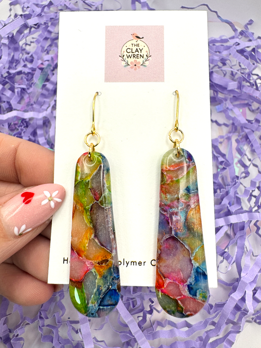 Rainbow Translucent Dangles