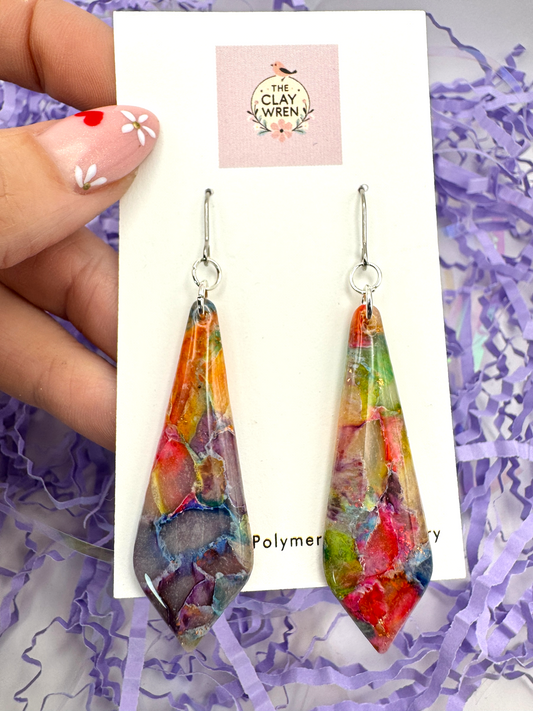 Rainbow Translucent Dangles
