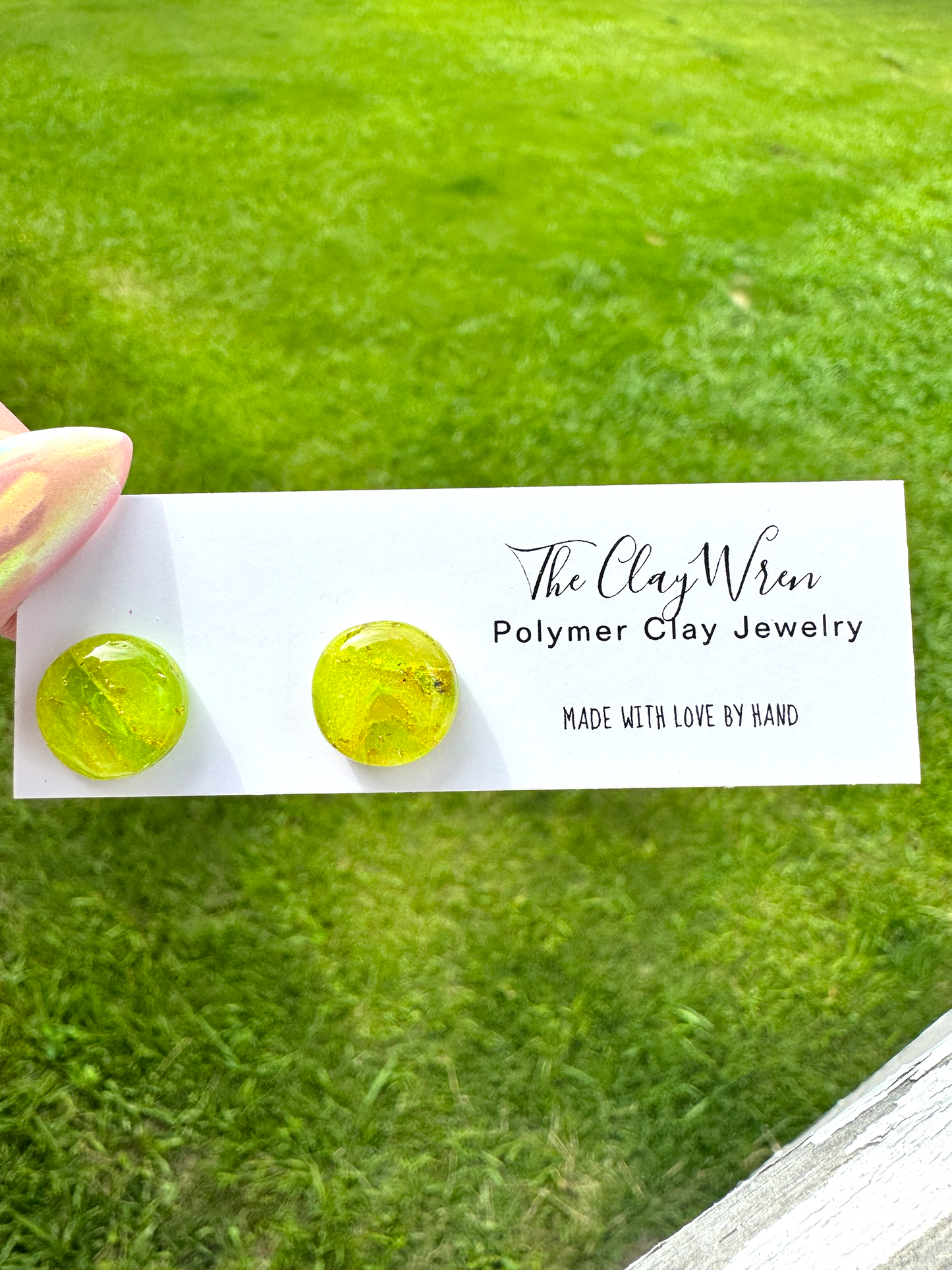 Peridot Inspired Studs