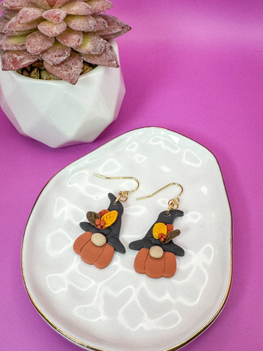 Pumpkin Gnome Dangles