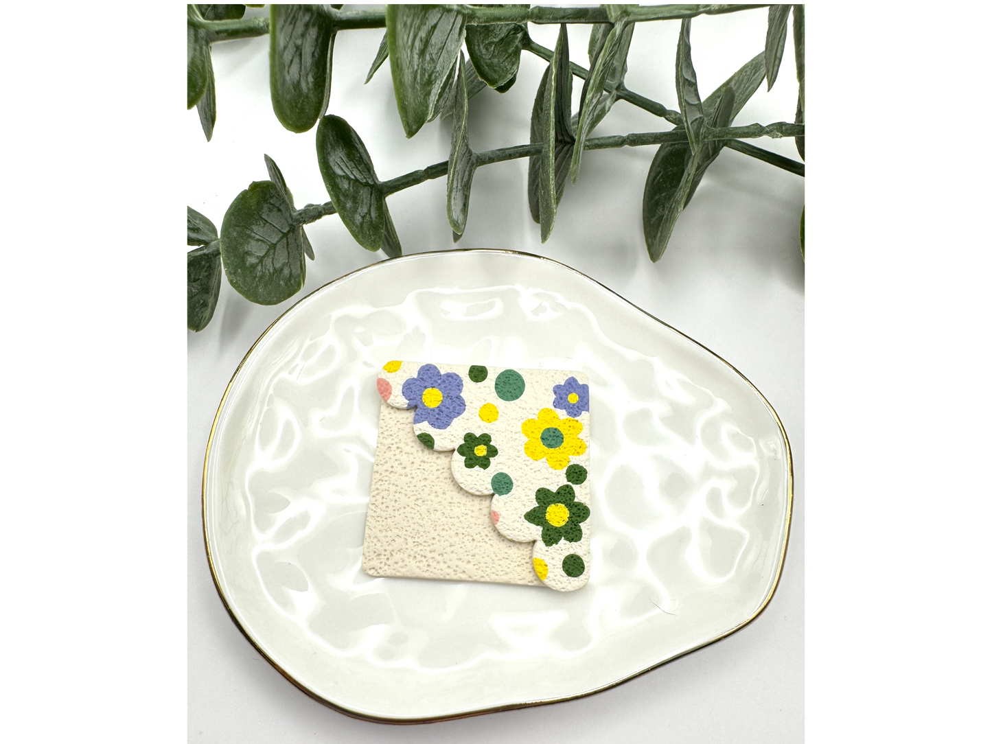 Spring Corner bookmark- Scalloped edge