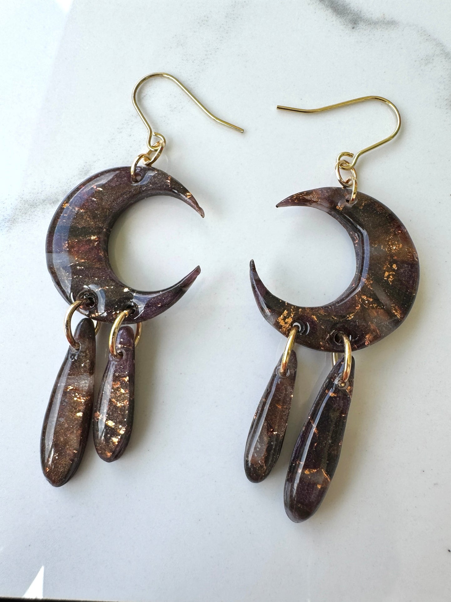 Copper Moon Dangles