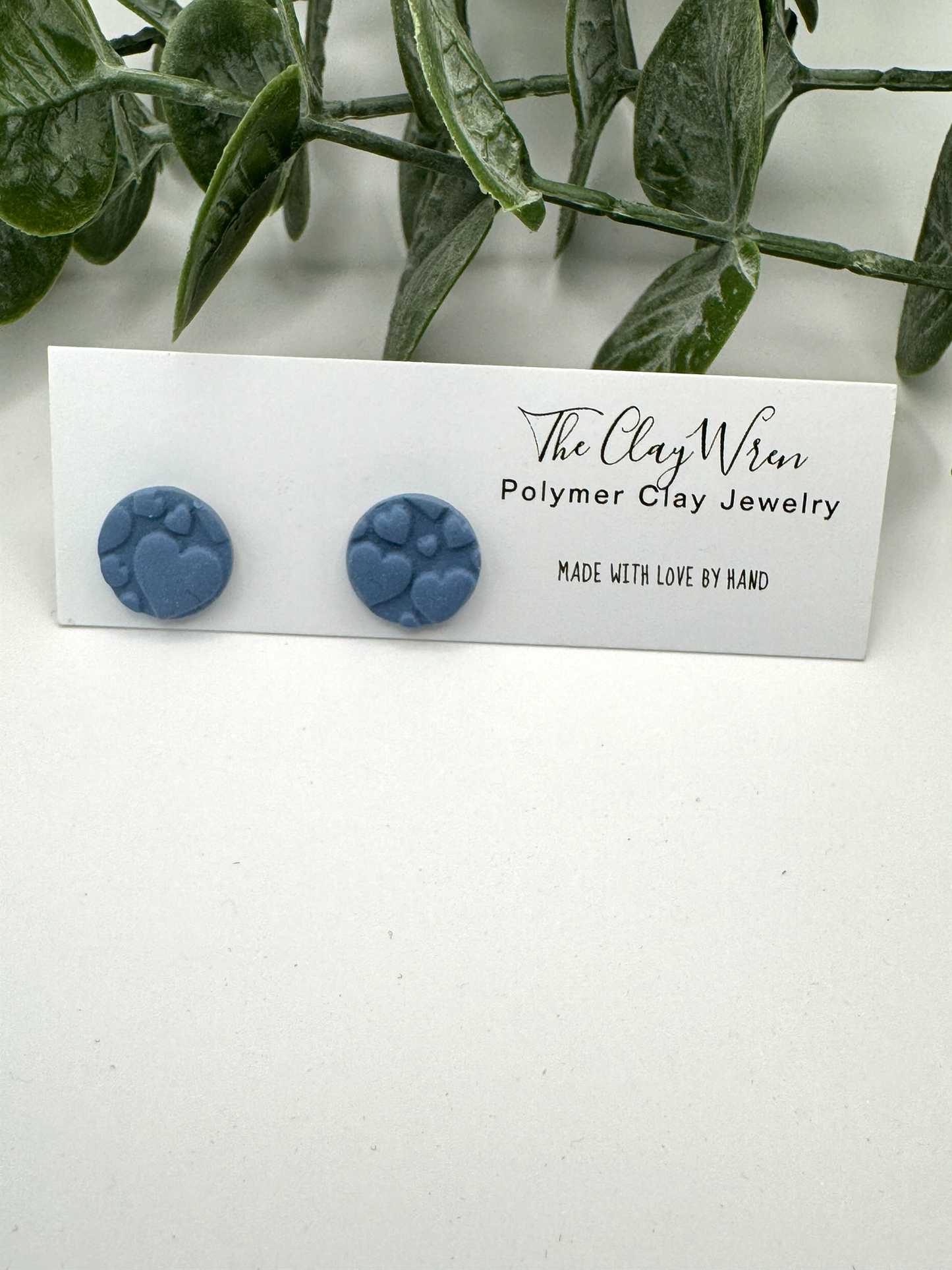 Everyday Textured Studs- Puffy Hearts