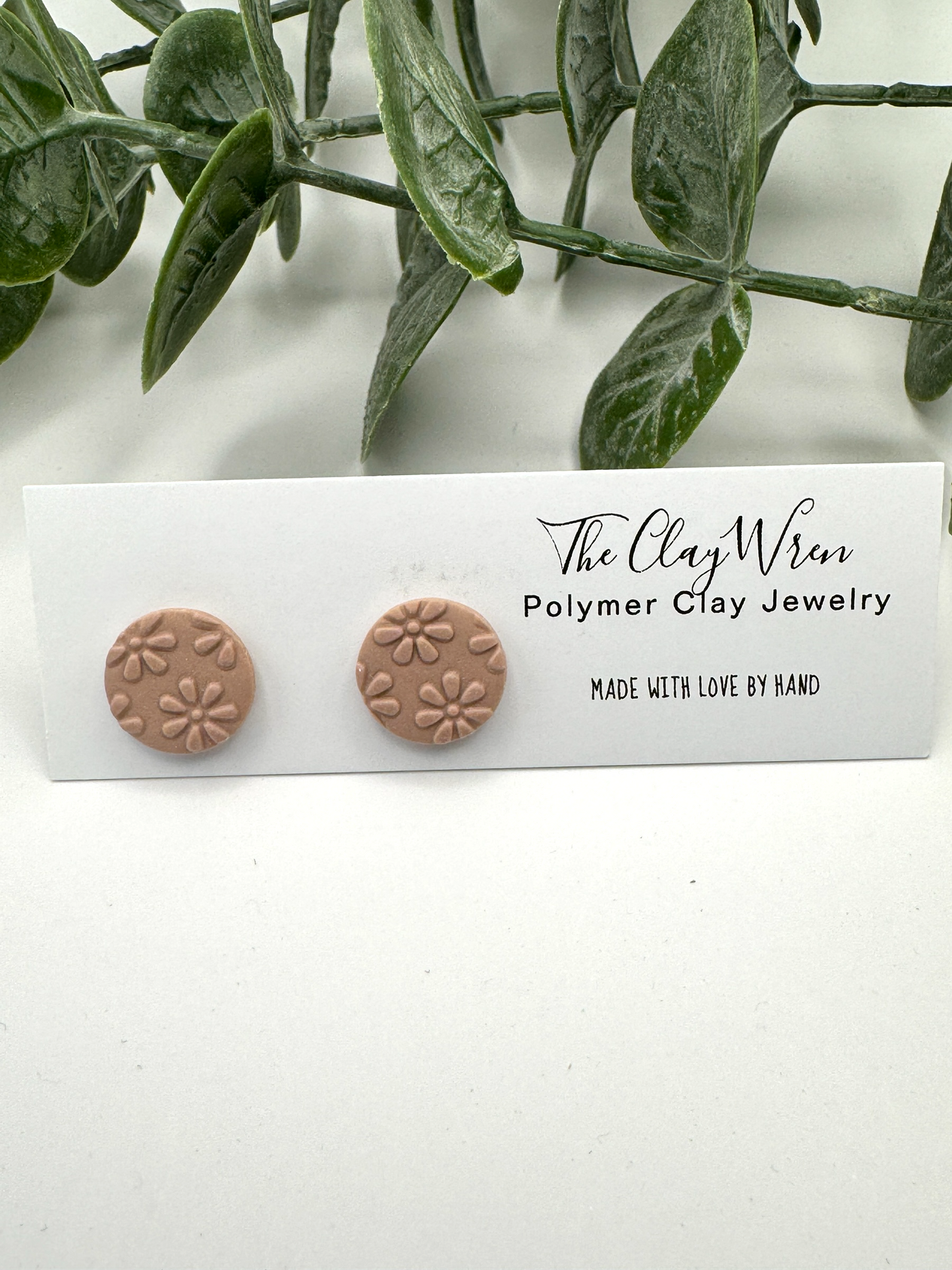 Everyday Textured Studs- Tiny Flowers