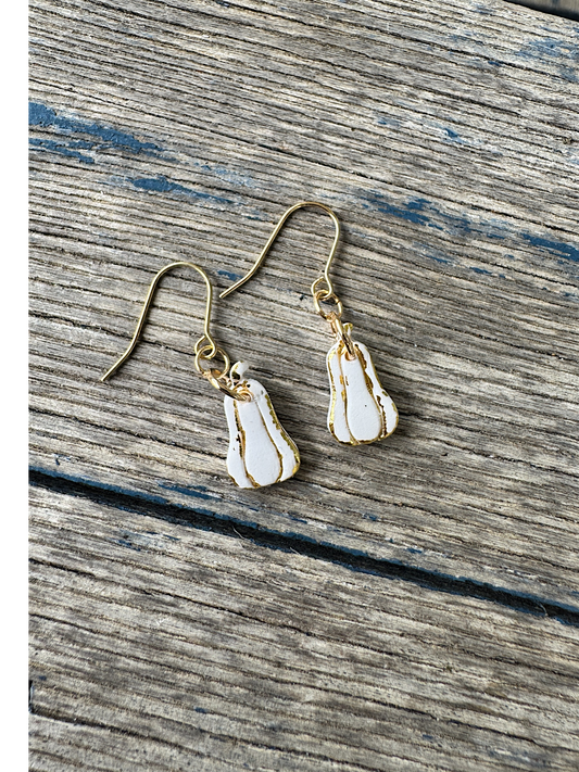 Foil Tall Pumpkin Dangles