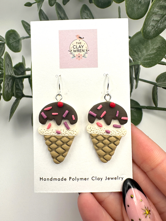 Ice Cream Cone Dangles