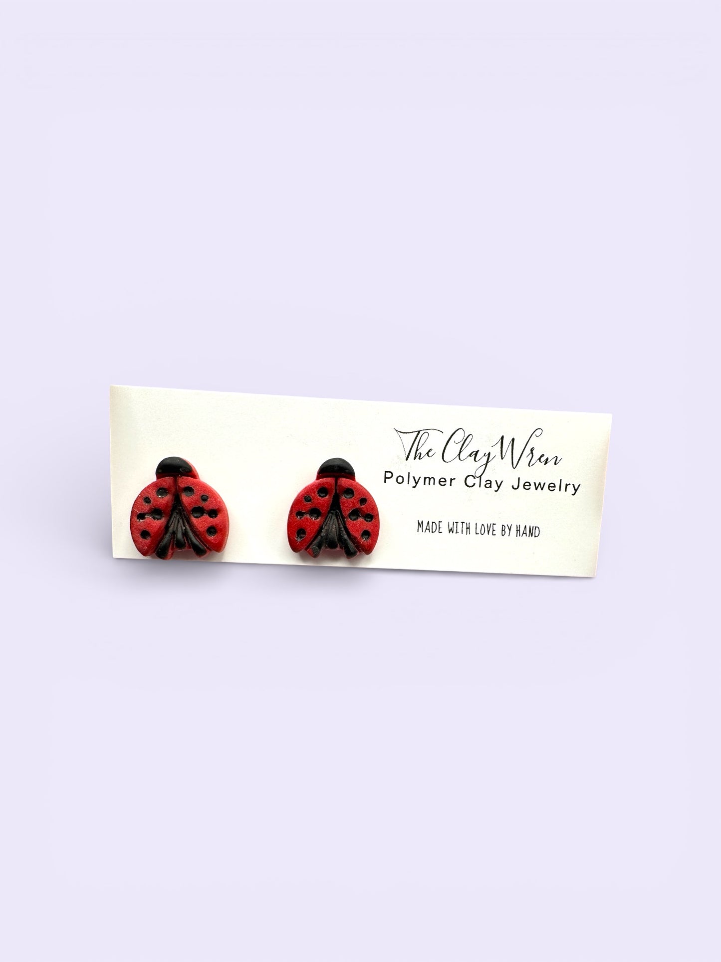 Lady Bug Studs-Large