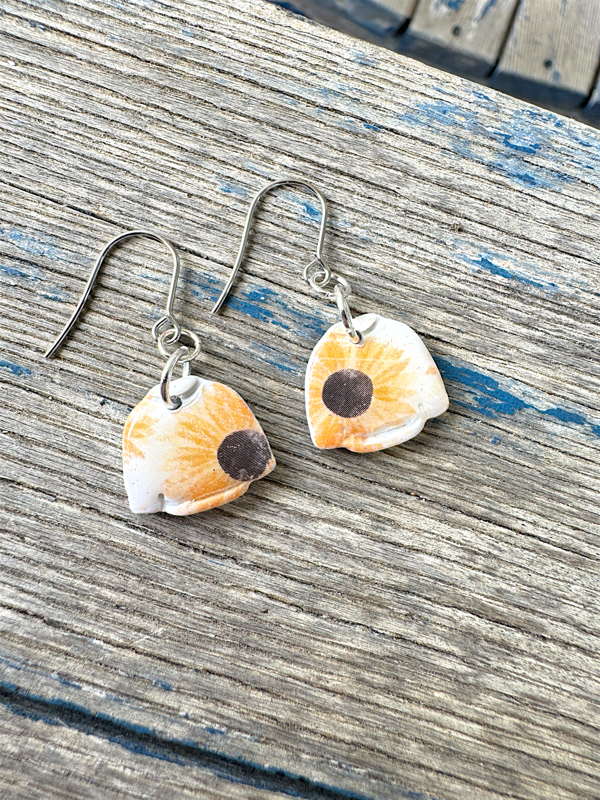 Sunflower Sweatshirt Dangles