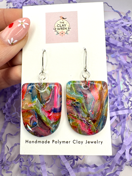 Rainbow Translucent Dangles