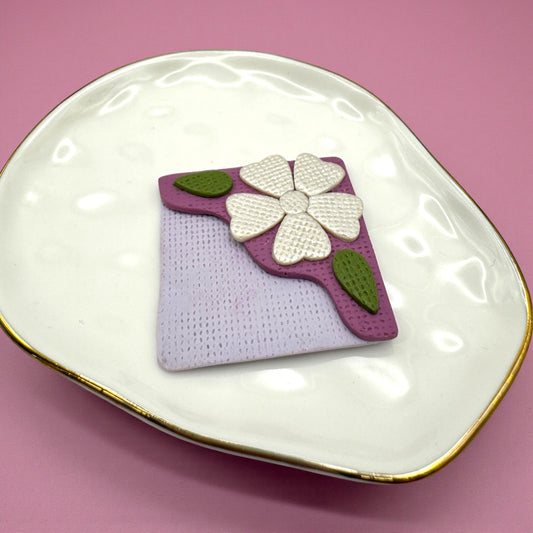 Corner bookmark (purple top)