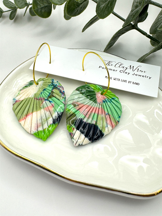Botanical Dangles- Fan Leaf