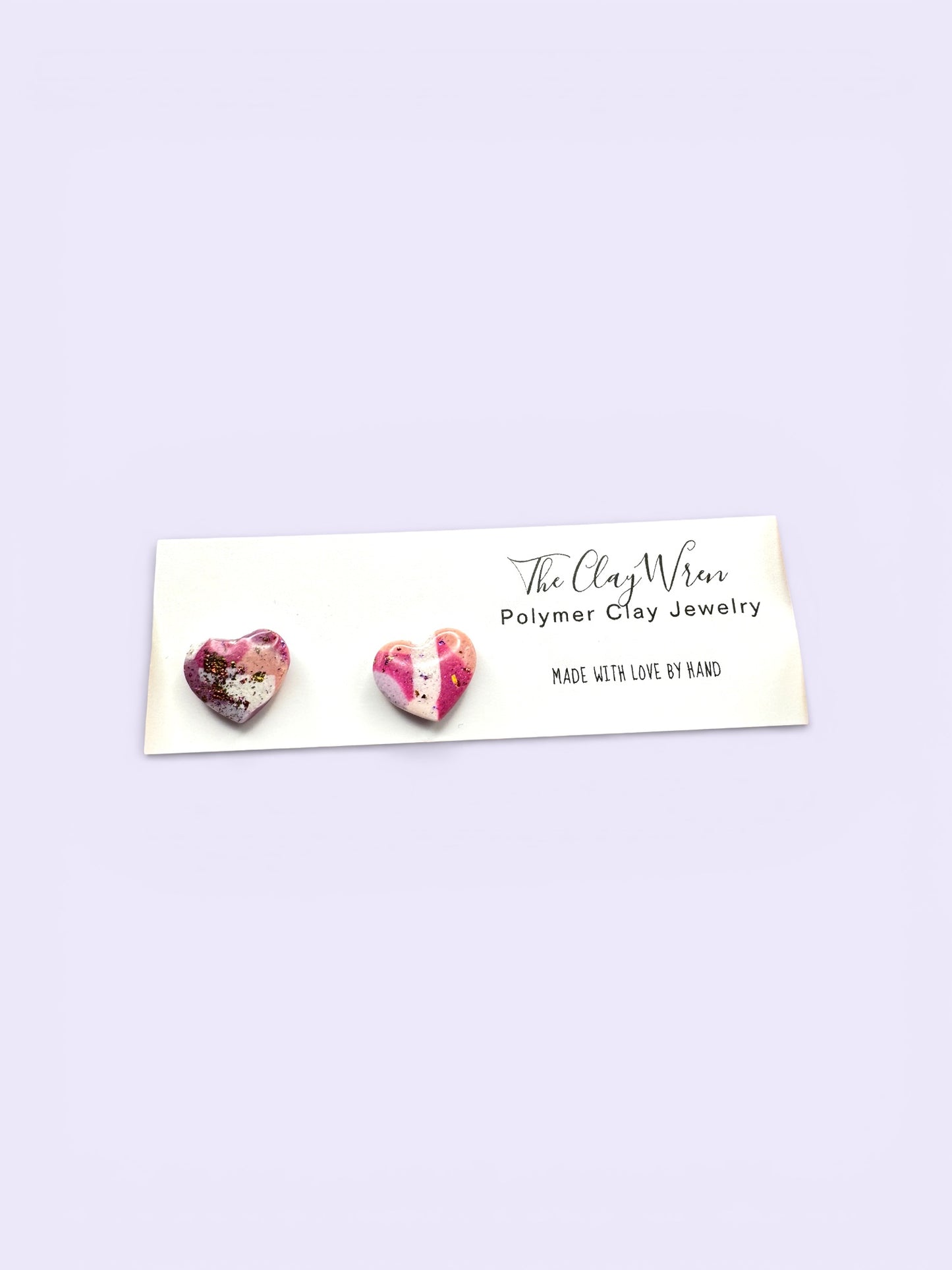 Heart Multicolor Studs- Small