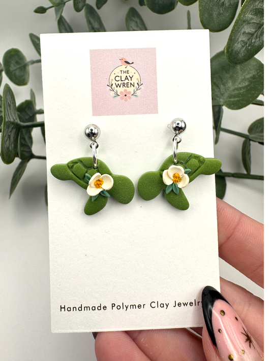 Floral Sea Turtle Dangles