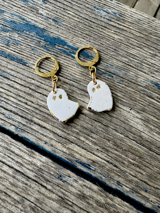 Foil Flying Ghost Dangles