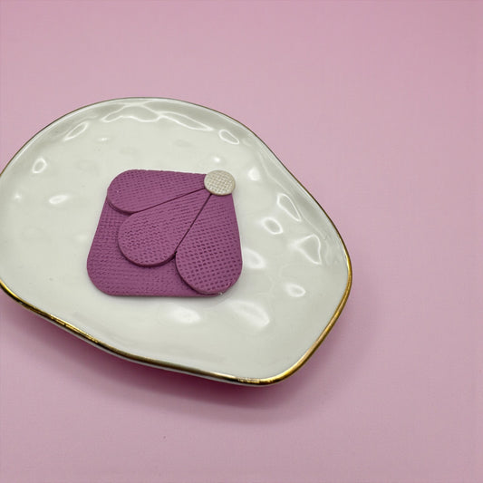 Corner bookmark (purple flower top)