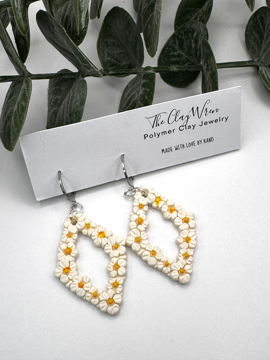Flower Window Dangles - Diamond