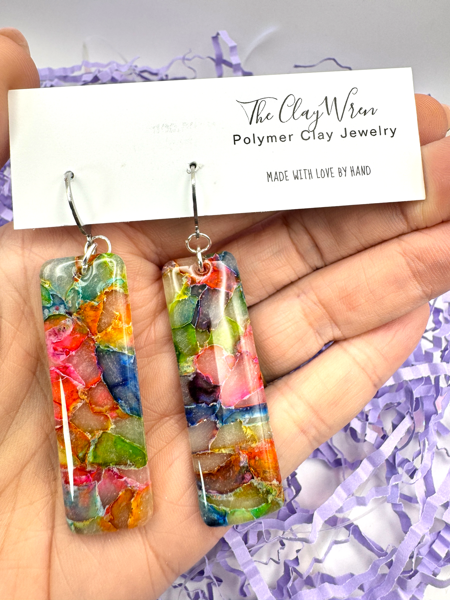 Rainbow Translucent Dangles