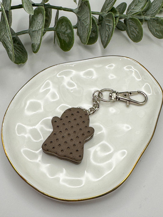 Ghost Ice Cream Sandwich Purse Charm