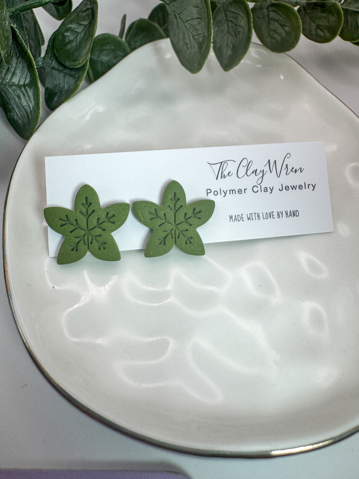 Autumn Leaf Large Studs